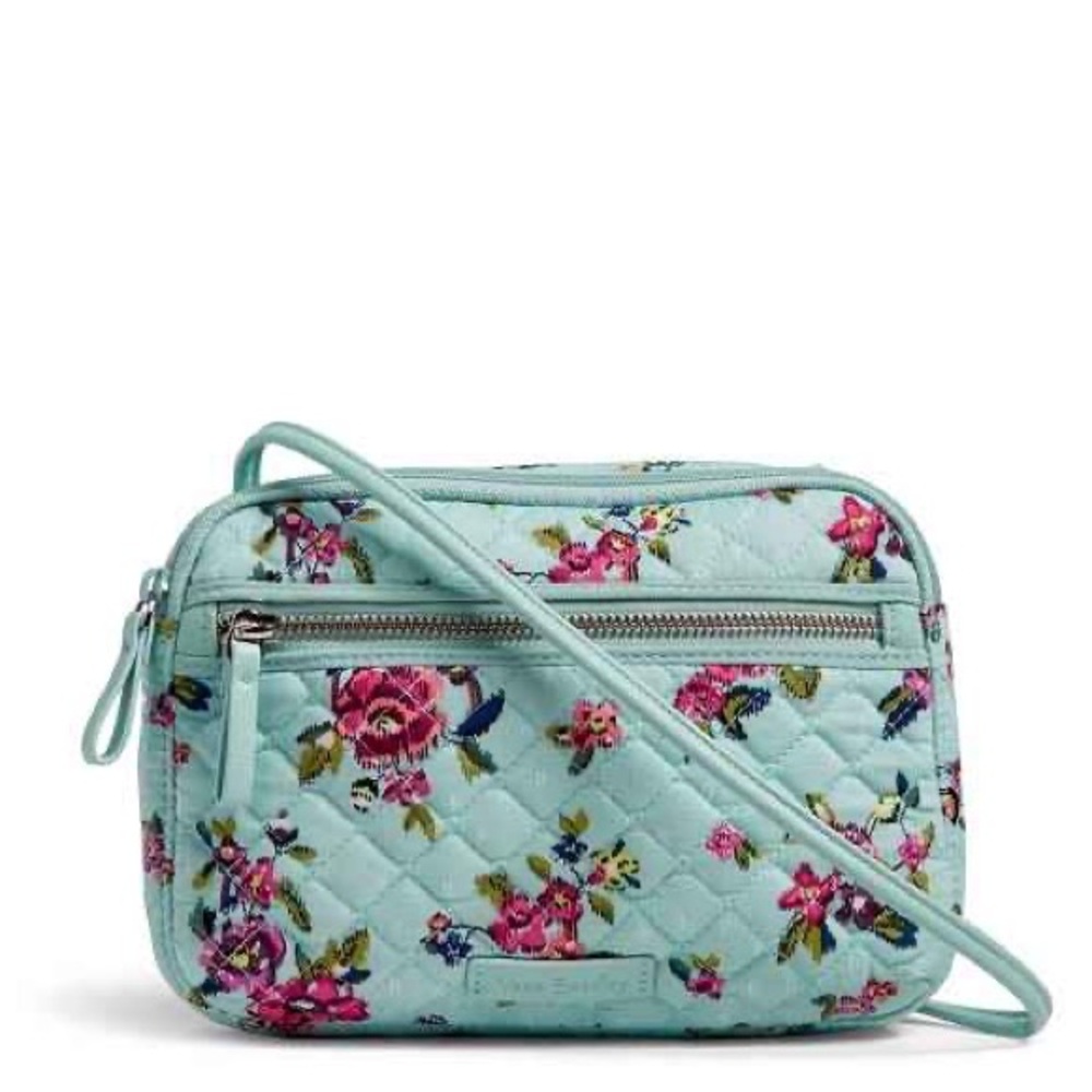 Vera Bradley iconic little crossbody in Water Bouquet